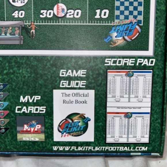 FlikIt FlikIt Football Table Top Football Boardgame - Complete Unused Open Box - Picture 3 of 4